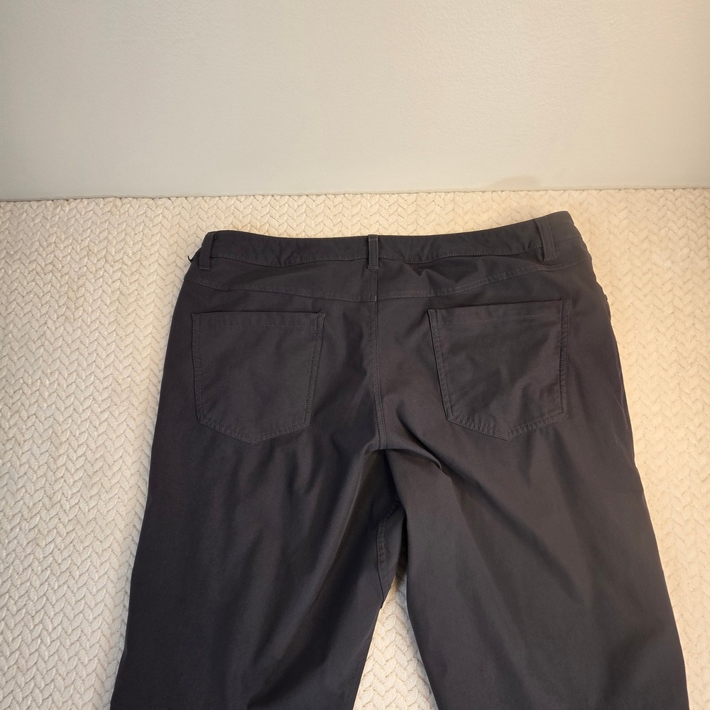 Lululemon ABC Pant Classic Warpstreme Dark Charcoal Gray Mens Size 38x26 - Picture 6 of 8